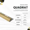 Quadrat Fliesenprofil Edelstahl V2A L250cm H10 gold Produktbild-Vorschau 3