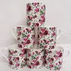 Set van 6 Fijne Bone China Mokken met Rozen Design Productafbeelding-voorbeeld 3