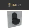 HAGO24 2in1 Hänge WC Bidet Tornadospülung Spülrandlos Produktbild-Vorschau 10