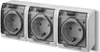 3-fach Steckdose weiss Aufputz-Montage Feuchtraum IP44 16A Produktbild-Vorschau 1