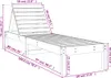 CLORIS Sonnenliege Honigbraun 199,5x60x74 cm Massivholz Produktbild-Vorschau 9