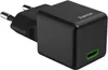 A black Hama USB-C charger with a green port. Anteprima dell’immagine prodotto