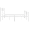 Bettgestell mit Kopf- und Fußteil Metall Weiß 183x213 cm Produktbild-Vorschau 6