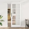 vidaXL Porta scorrevole ORKDAL Bianca 83 x 211 cm in legno Anteprima dell’immagine prodotto 2