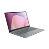 A gray laptop is shown from a diagonal angle against a white background. Produktbild-Vorschau