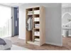 Easy4You L2 100 cm Sonoma Schiebetüren Kleiderschrank Produktbild-Vorschau 4