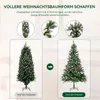 HOMAVO Umelý vianočný stromček 210 cm pre domácnosť dvor Náhľad obrázku produktu 6