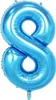 Balon foliowy nr 8, ok. 100 cm, niebieski Podgląd zdjęcia produktu 1