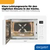 Exquisit Einbau-Mikrowelle EMW525-G-021 weiß | 25 l Garraum Produktbild-Vorschau 2