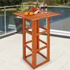 CASARIA® Stehtisch Holz 110 cm Hoch 75 x 75 cm Eckig Massiv Produktbild-Vorschau 13