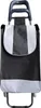 A shopping trolley bag with a black, gray, and white pattern, shown from the front. Produktbild-Vorschau