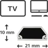 Hama 00020571, Weiß, 1000 mm, 4 mm, 8 mm Produktbild-Vorschau 6