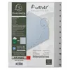 Exacompta 10x Intercalaires imprimés PP recyclé gris 12 pos Voir les images du produit 4