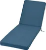 A blue chaise lounge cushion on a white background. Produktbild-Vorschau