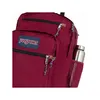 Close-up of a maroon Jansport backpack with a water bottle in the side pocket. Anteprima dell’immagine prodotto