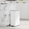 HOMCOM Mülleimer 20L Treteimer mit Deckel Fußpedal Produktbild-Vorschau 2