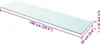A transparent glass shelf with dimensions indicated by purple lines and text. Anteprima dell’immagine prodotto