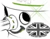 A close-up illustration of a vacuum cleaner part with an arrow indicating movement, and a Union Jack logo. Produktbild-Vorschau