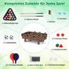 COSTWAY 4 v 1 hrací stôl, stolný futbal, biliard, vzdušný Náhľad obrázku produktu 5
