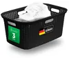 Novaliv 3er-Pack Rattan Wäschekorb mit 4 Griffen 40L Produktbild-Vorschau 1