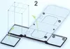 An illustration showing the assembly steps for a grow tent. Produktbild-Vorschau