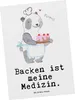 Mr. & Mrs. Panda Grußkarte Panda Backen - Weiß - Geschenk, Produktbild-Vorschau 1