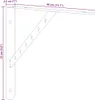 vidaXL Support d'étagère 4 pcs. 40x2,5x25 cm noir acier Voir les images du produit 8