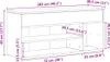 vidaXL Lavica na topánky čierna dubový vzhľad 102x30,5x45 Náhľad obrázku produktu 8