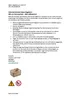A document with instructions and safety information for a rattan basket, along with an image of the basket. Náhled obrázku produktu