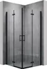 SONNI Black sprchový kout 100x100x195cm křídlové dveře Náhled obrázku produktu 4