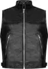 PAULGOS gilet in pelle biker cowl club waistcoat chopper Anteprima dell’immagine prodotto 2