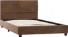 vidaXL Posteľný rošt Brown Suede Look 90x200 cm Náhľad obrázku produktu 1