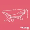 Kerbl 82591, Hammock pet bed, Katze, Braun, Weiß, Produktbild-Vorschau 7