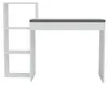 HAGO24 Schreibtisch Regal Kombination 110x72x40cm weiß grau Produktbild-Vorschau 7