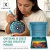 Mandala-Mal-Set für Erwachsene, große Holzsteine, Punktierwerkzeuge Productafbeelding-voorbeeld