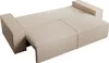 4-Sitzer Schlafsofa aus strukturiertem beigem Velours - Produktbild-Vorschau 3