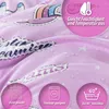 Hochwertige Einhorn Bettwäsche 135x200 für Mädchen Unicorn Produktbild-Vorschau 4