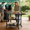 Chariot de barbecue professionnel pour Big Green Egg XL et Voir les images du produit 5