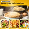 endusor panvica na crêpes pre indukciu s nepriľnavým povrchom na prípravu crêpes, lievancov a palaci Náhľad obrázku produktu