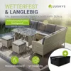 Juskys Polyrattan Lounge Manacor - Sofa, Tisch, Hocker & Produktbild-Vorschau 2