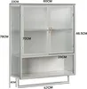 MODFU Sideboard Beistellschrank mit offenem Regal,mit Produktbild-Vorschau 7