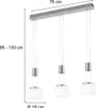 LED-Pendelleuchte - Nickel - Weiß - Glas - Metall - Produktbild-Vorschau 4