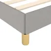 vidaXL Bettgestell ohne Matratze Hellgrau 90x190 cm Stoff Produktbild-Vorschau 6