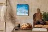 Wohnzimmer Leinwand Uhr Geräuschlos Küche 30x30 Spritzen, Produktbild-Vorschau 2