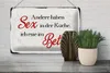Blechschild Spruch 30x20cm Sex in der Küche Bett Schild Produktbild-Vorschau 5