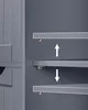 Vasagle Schmaler Badschrank mit 4 Schubladen, Grau, Frei Produktbild-Vorschau 11