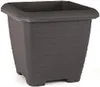Čtvercový květináč antracitový 44 l s podložkou  44 x 44 x Náhled obrázku produktu 2