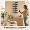 HOMCOM Weinregal Flaschenregal zur Wandmontage für 6 Produktbild-Vorschau 5