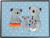 Mr. & Mrs. Panda schreibtischmatte Koala Familie - Blau Produktbild-Vorschau 1