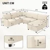 Merax 5 Sitzer U Form Schlafsofa Mit Schlaffunktion, Produktbild-Vorschau 6